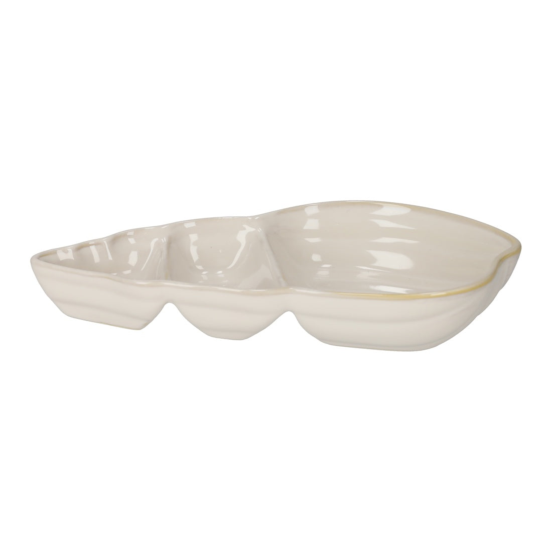 Serveerschaal Schelp 28cm-wit