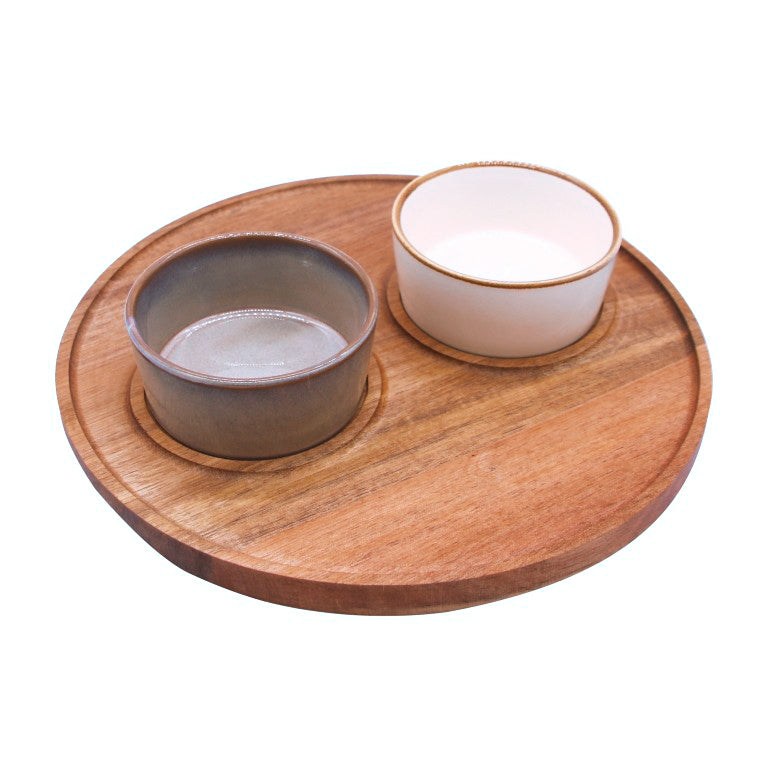 Bits & Bites Serveer Set Bent-naturel