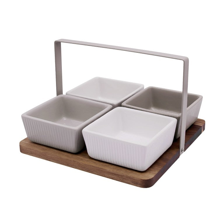 Serveerset Quatro Tapas Set Boet-naturel
