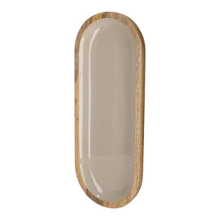 Bits & Bites Serveerplank Shiny Ovaal-naturel