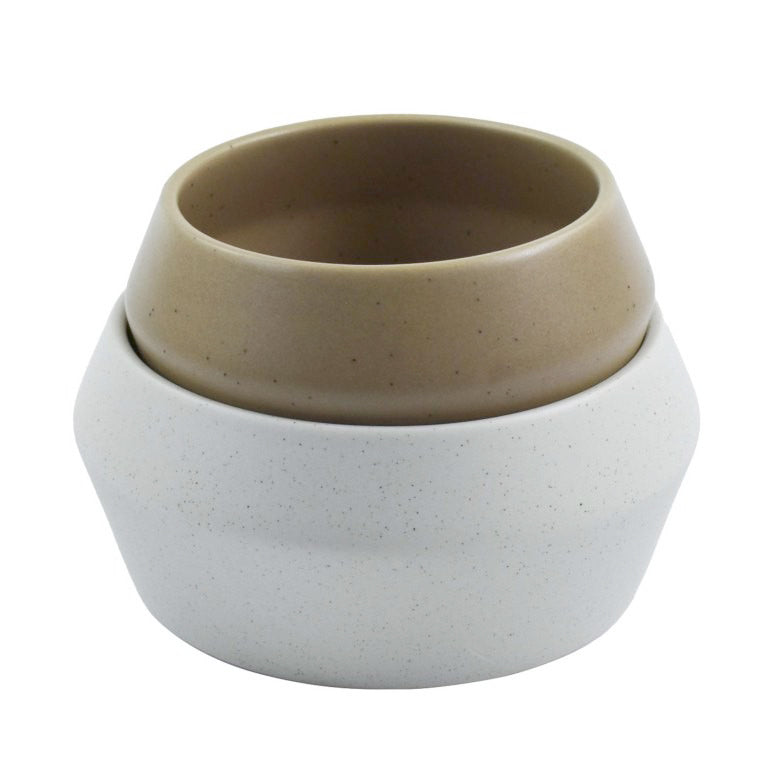 Bits & Bites Stapel Schaaltjes Faas Duo-wit/taupe
