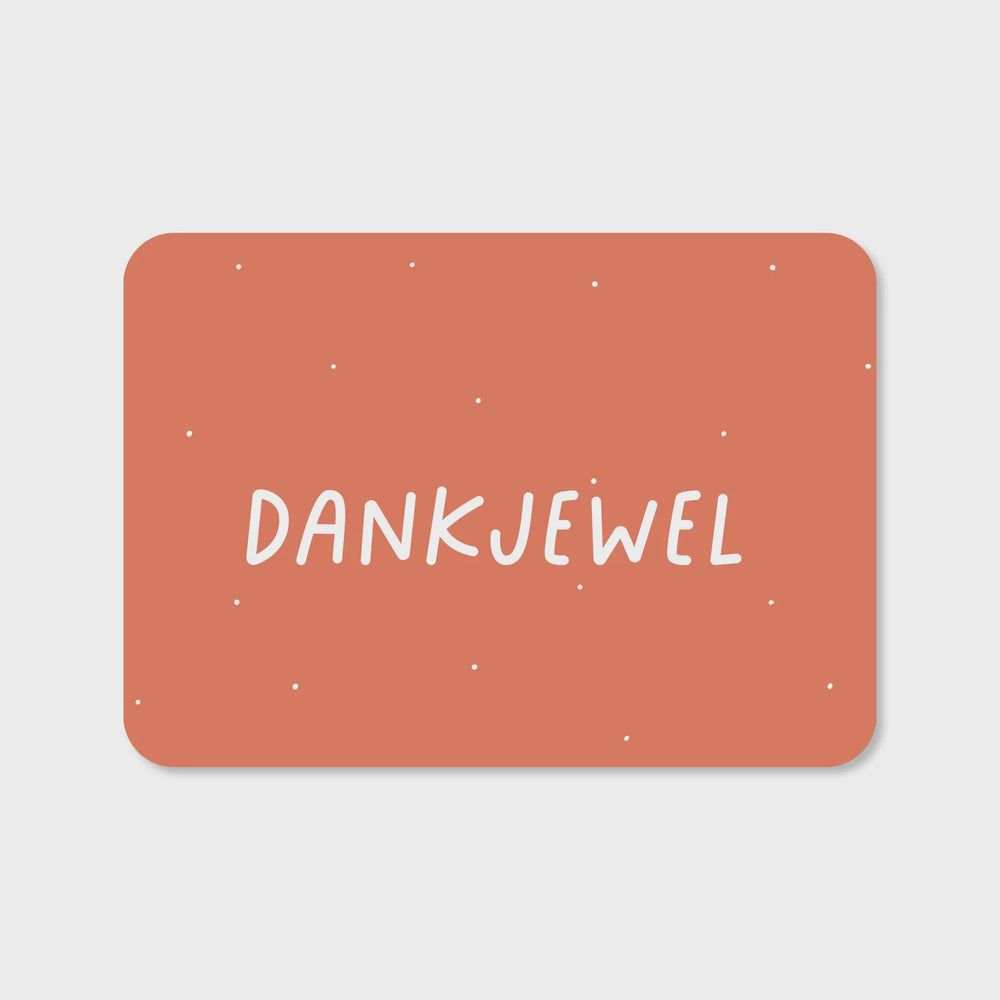 Wenskaart 'Dankjewel'