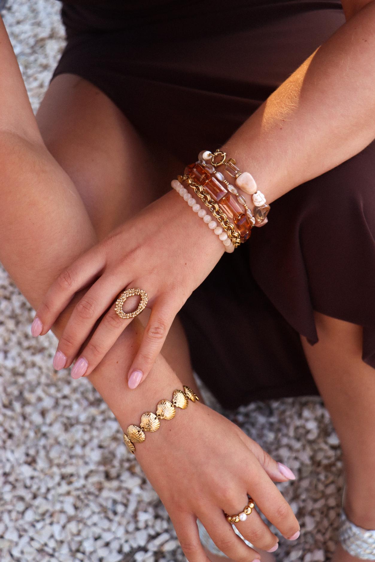 Armband Big Shell-gold