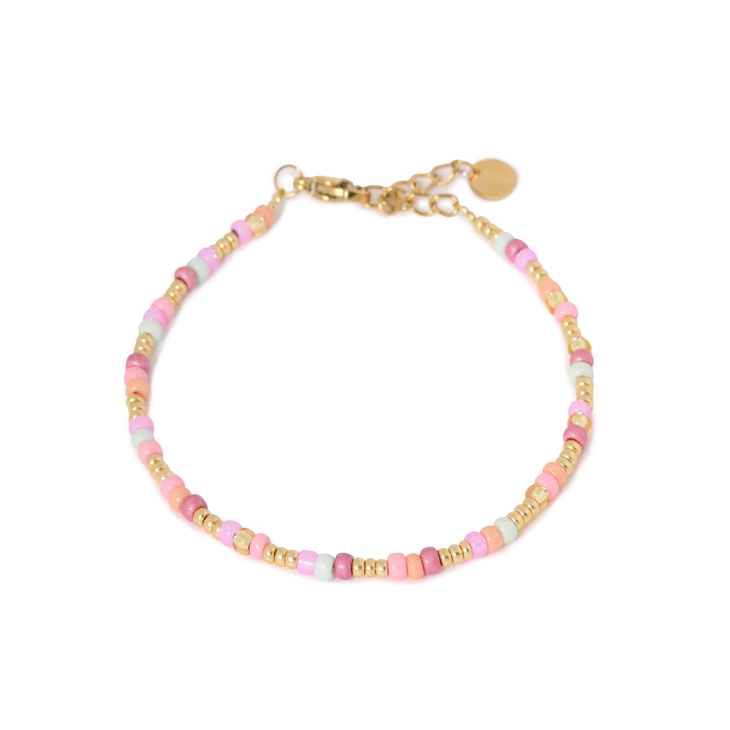 Armband Colorful rainbow-gold