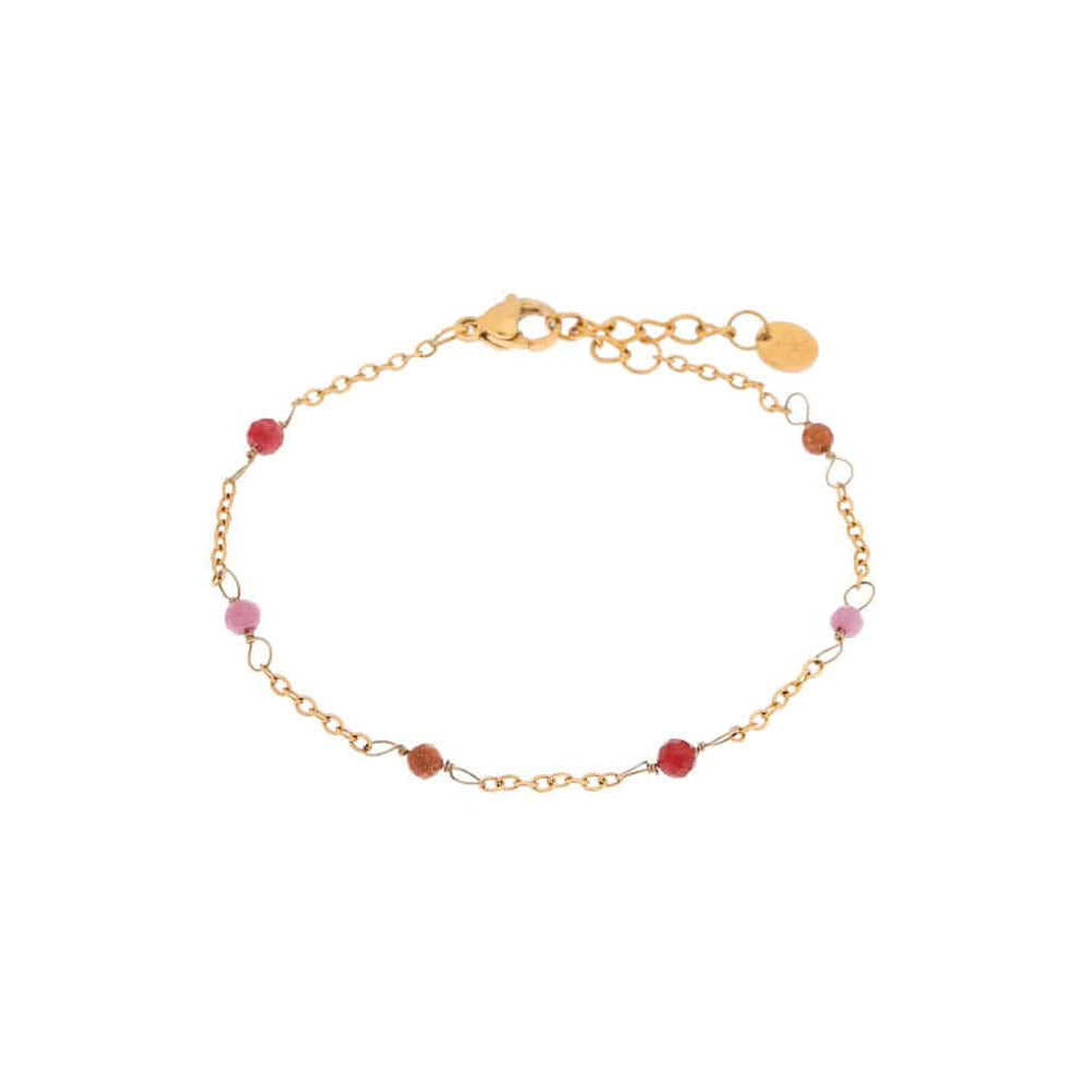 Armband Dottie Ruby-gold