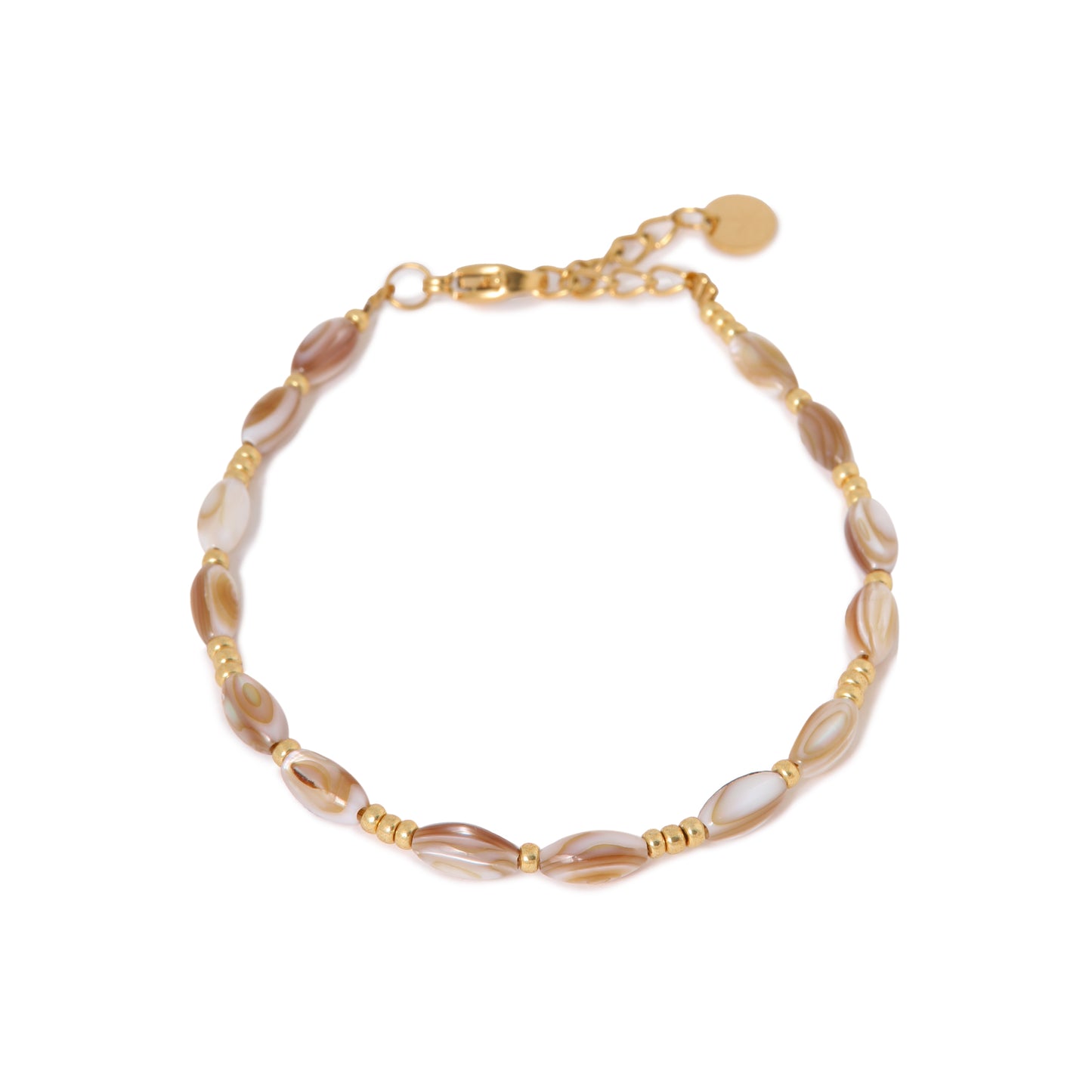 Armband Natural shell-gold