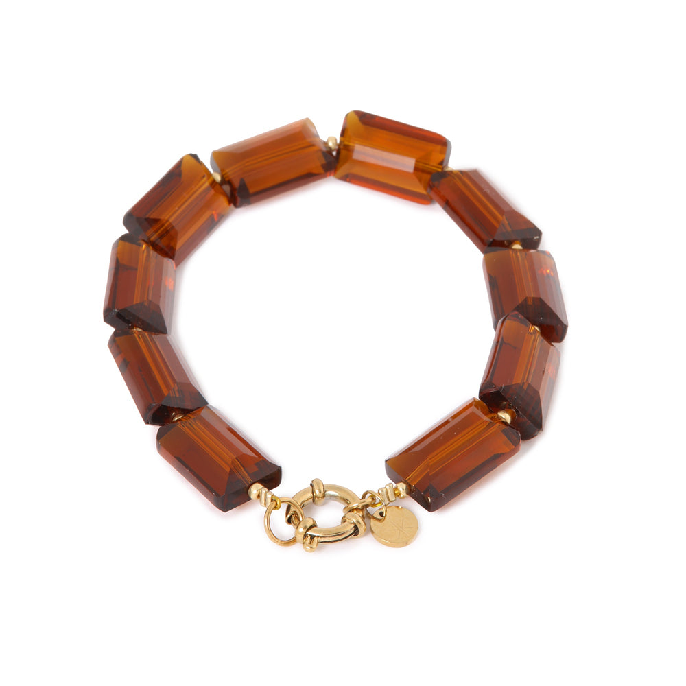 Armband Shiny Brown-gold
