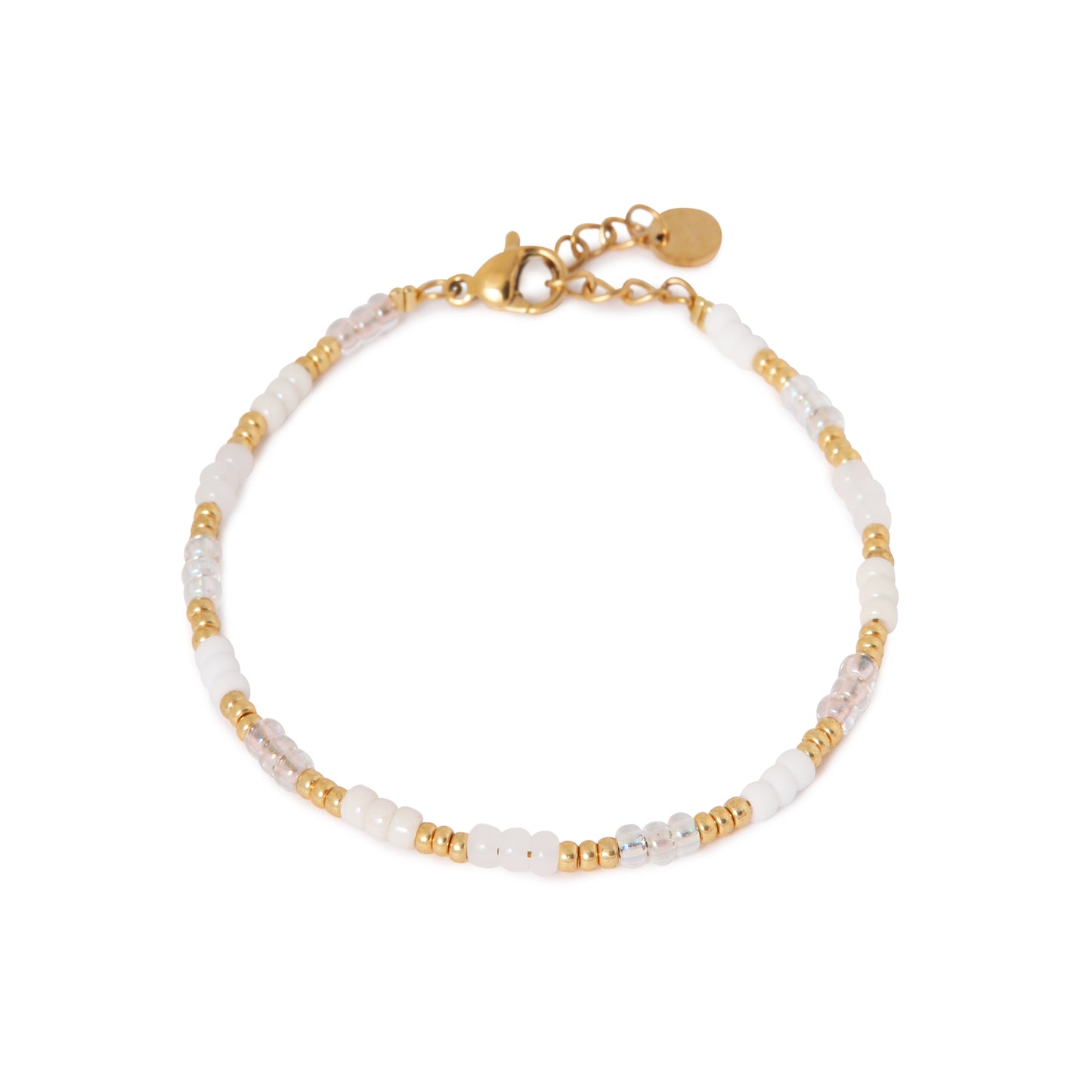 Armband White rainbow-gold