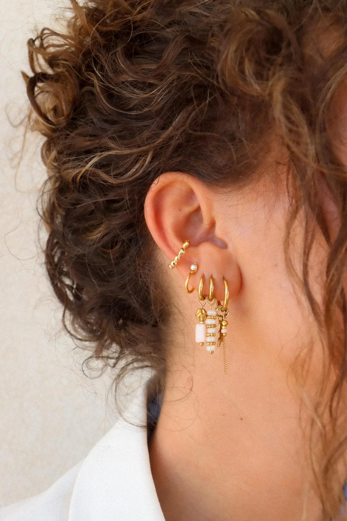 Earcuff Rounds-gold