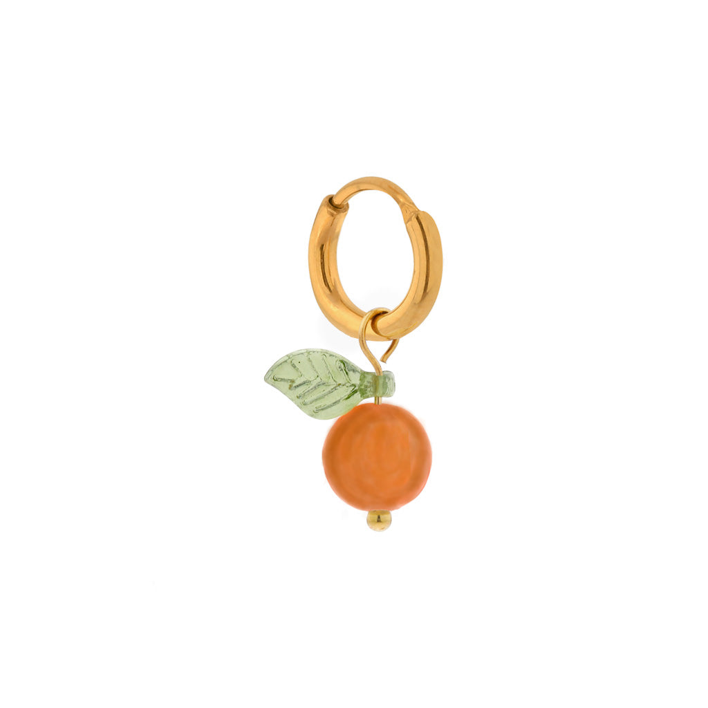 Oorbel Single Hoop Aperol Spritz-gold