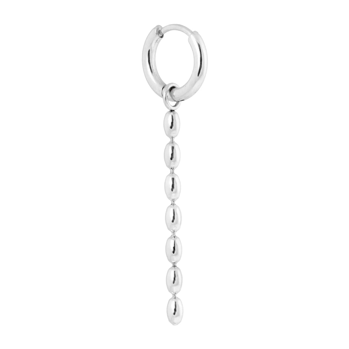 Oorbel Single Hoop Bones-silver