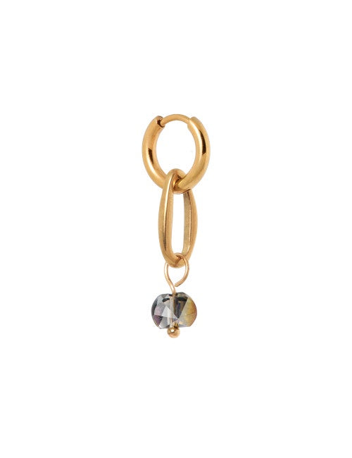 Oorbel Single Hoop Bright Diamond-gold