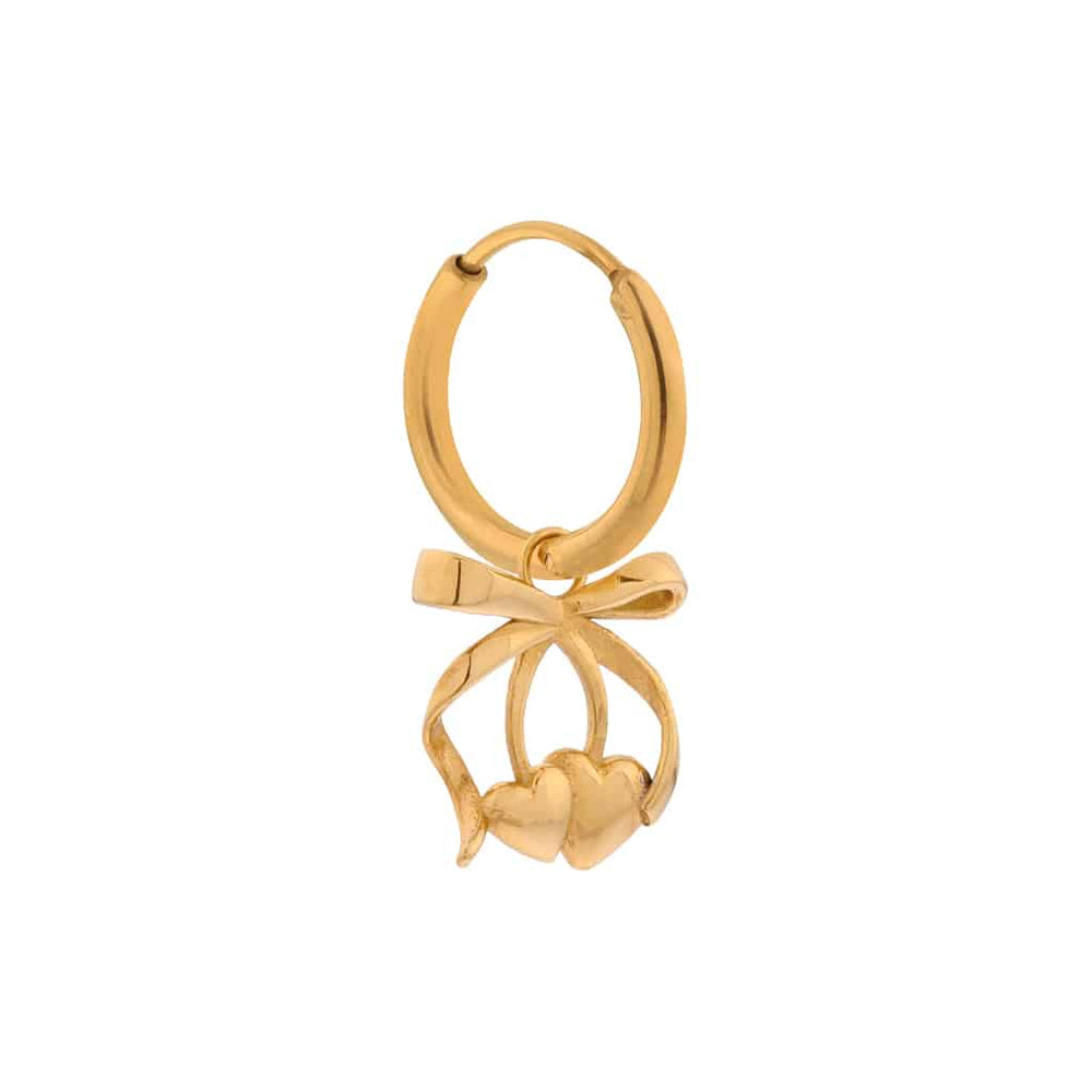 Oorbel Single Hoop Cherry Bowl-gold