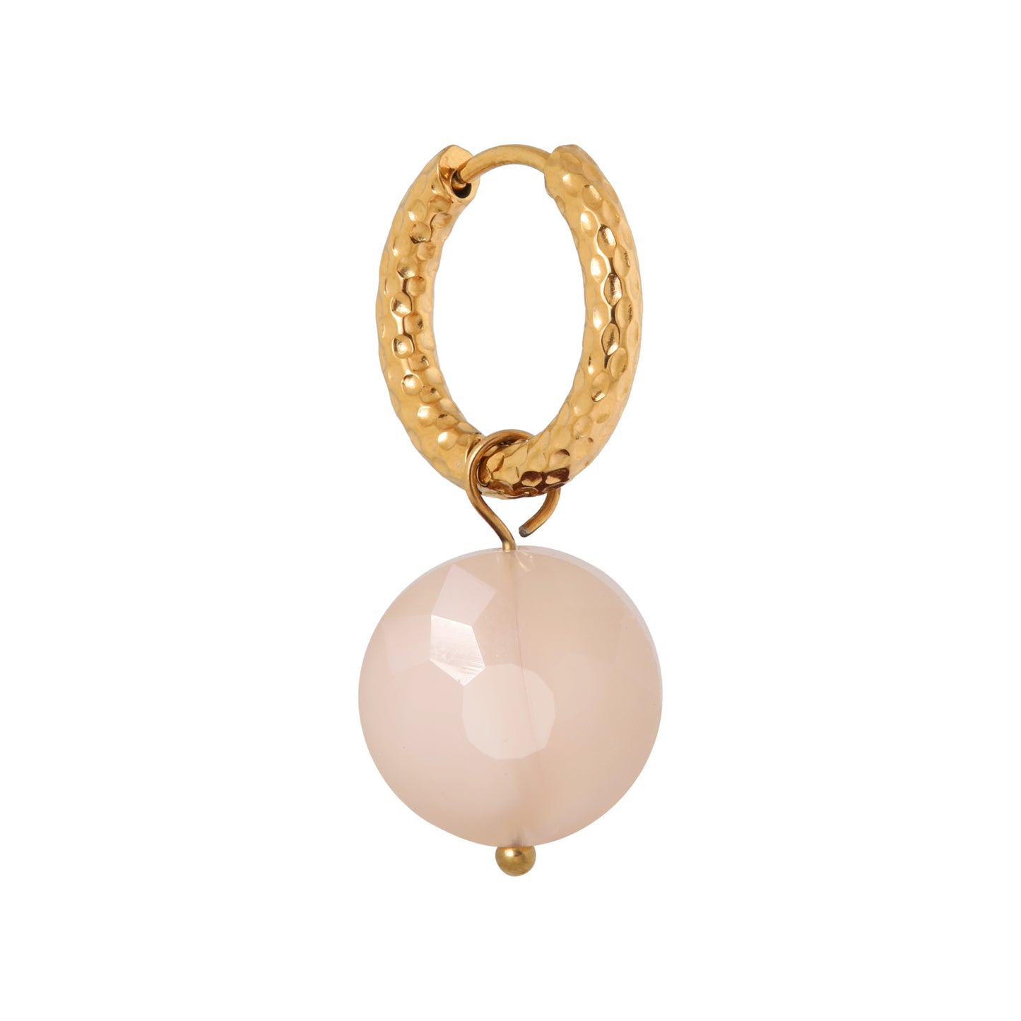 Oorbel Single Hoop Coral Glow-gold