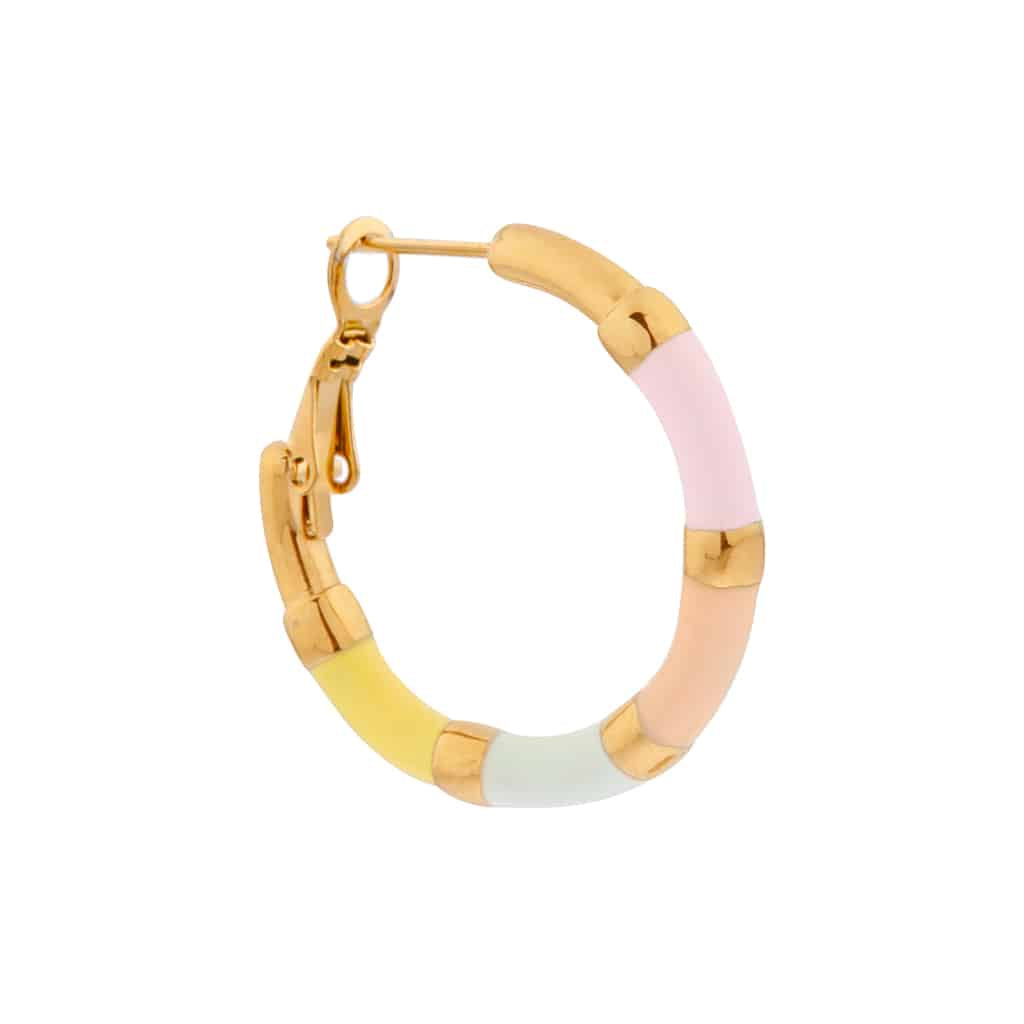 Oorbel Single Hoop Hoola Pastel-gold