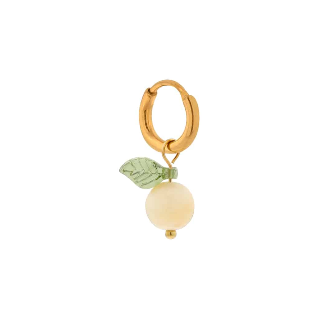 Oorbel Single Hoop Lemon Spritz-gold