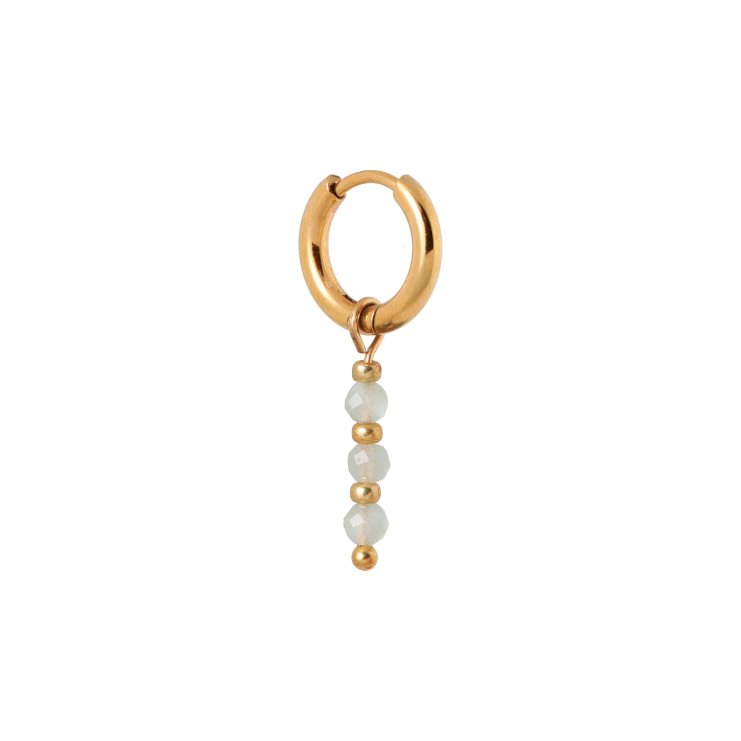 Oorbel Single Hoop Sage-gold