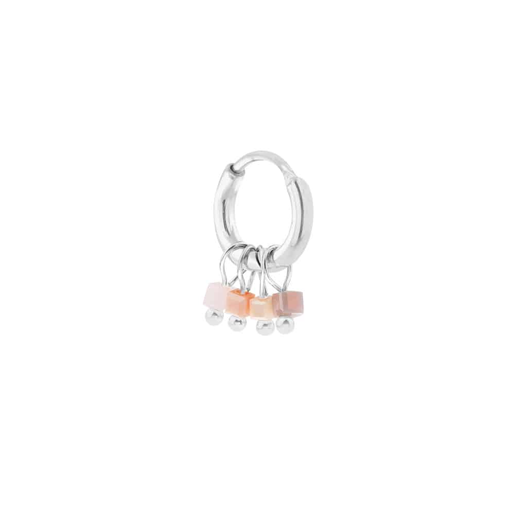 Oorbel Single Hoop Sand Dune-silver