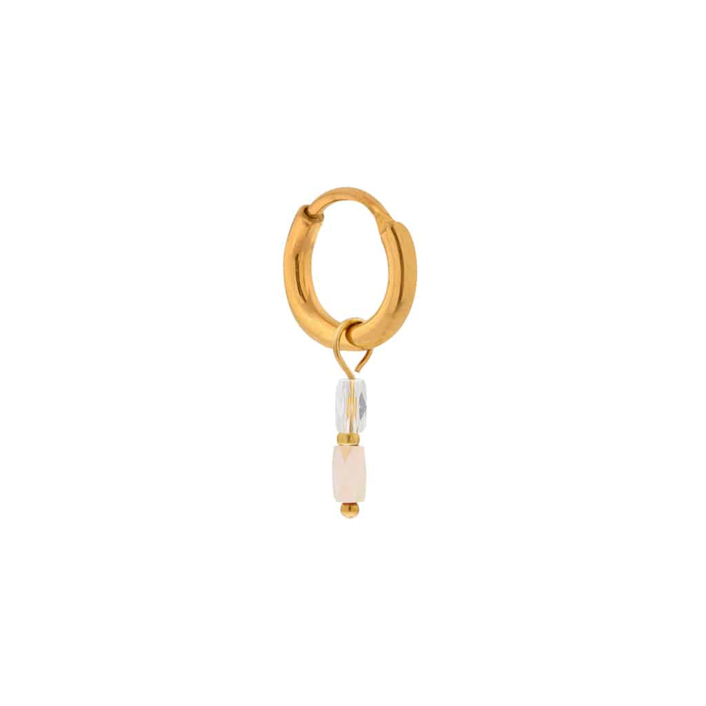 Oorbel Single Hoop Terra White-gold