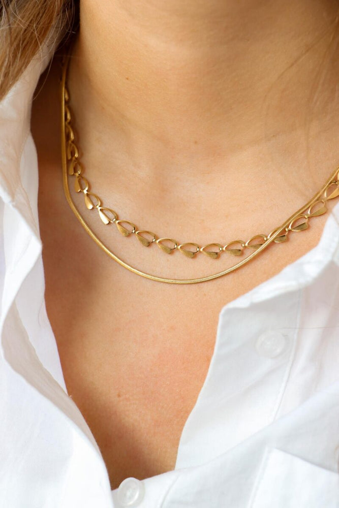 Ketting Half Heart-gold