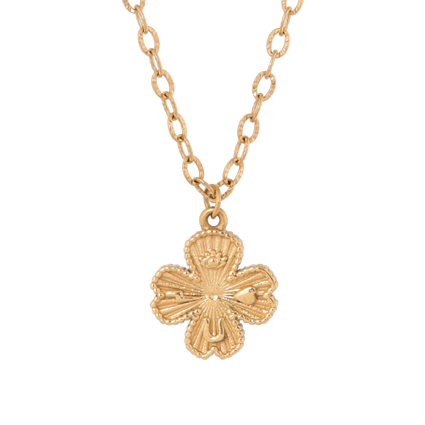 Ketting Wish me luck-gold