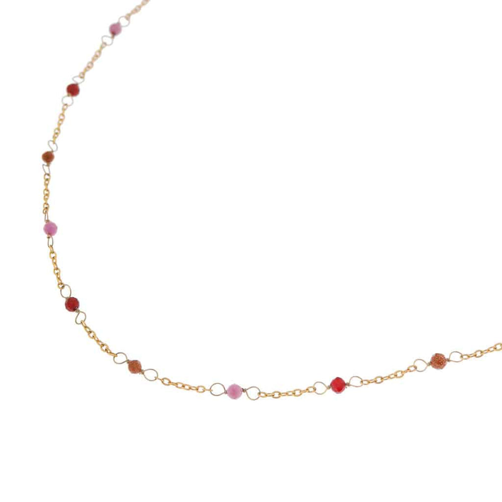 Ketting Dotti Ruby-gold