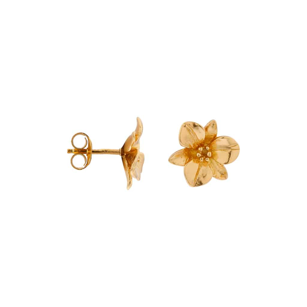 Studs Big Flower-gold