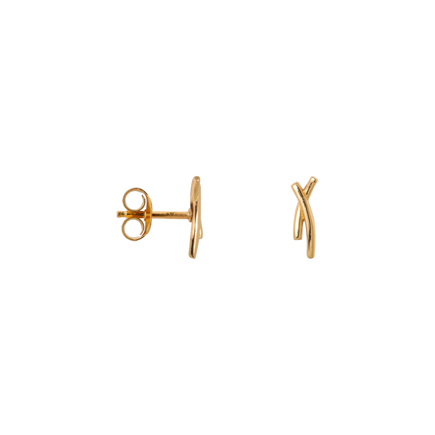 Studs Curved-gold