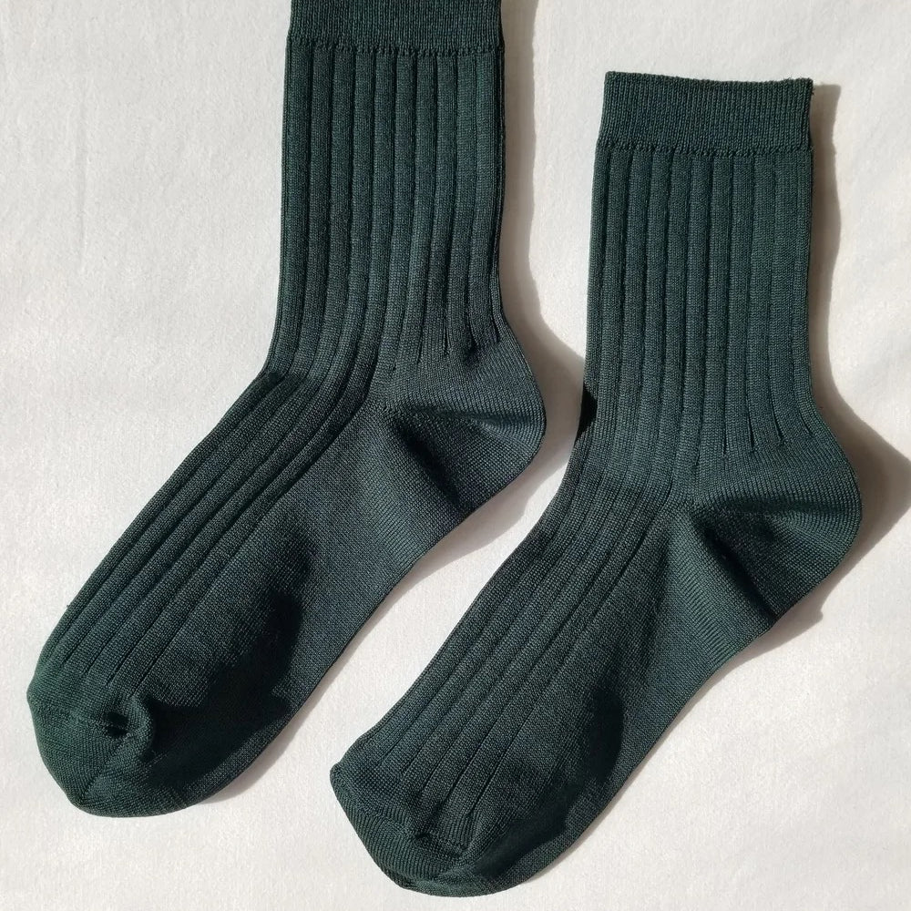 
                      
                        Her Socks Rib Peacock-one size
                      
                    