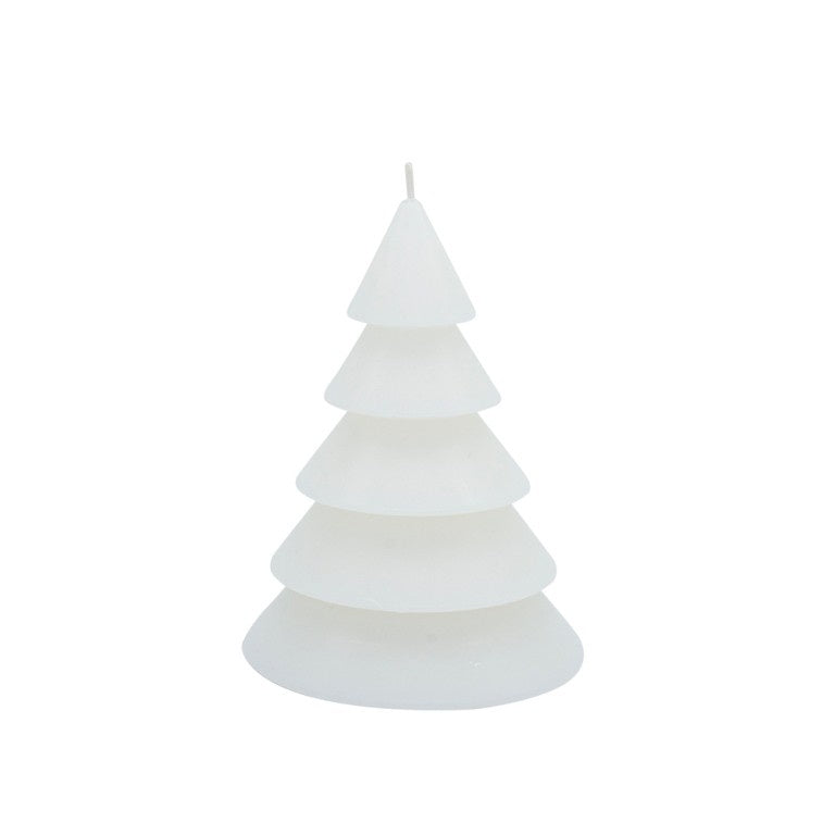 Kaars Kerstboom Thomas 12cm-wit