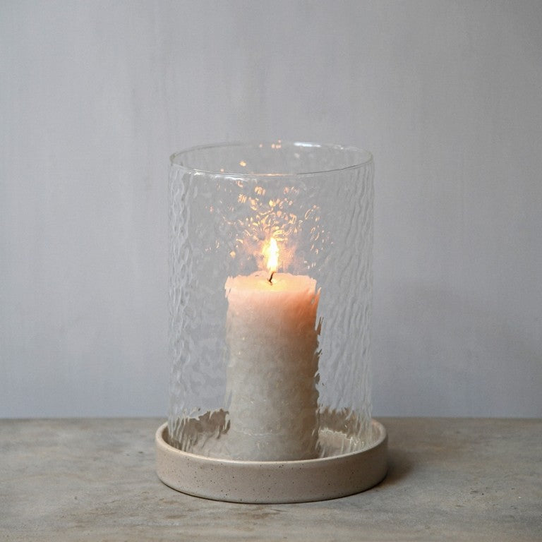 Lantaarn Kaarsenhouder Lise -glas/keramiek