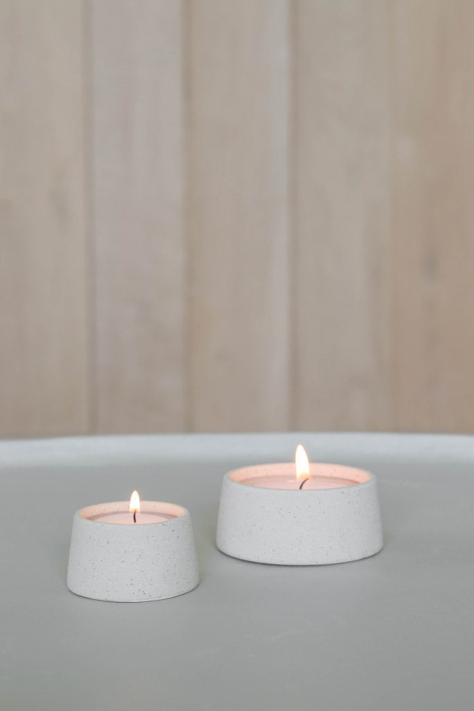 Theelichthouder Tirza S 3,5x6cm-naturel