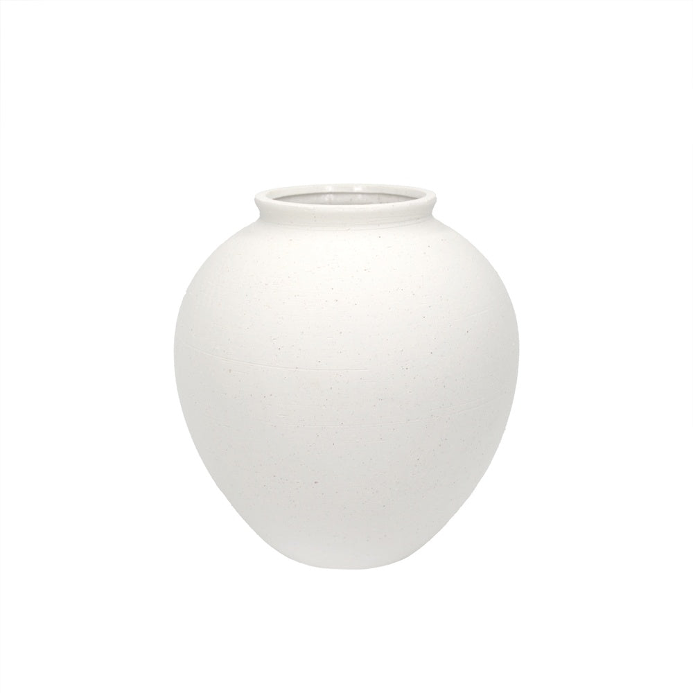 Vaas Veerle Keramiek 23x25cm-wit