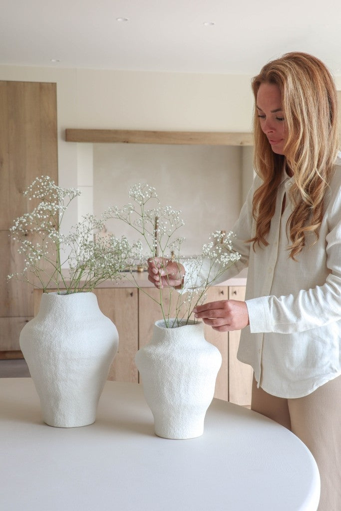 Vaas Vivian L Keramiek Organisch-wit