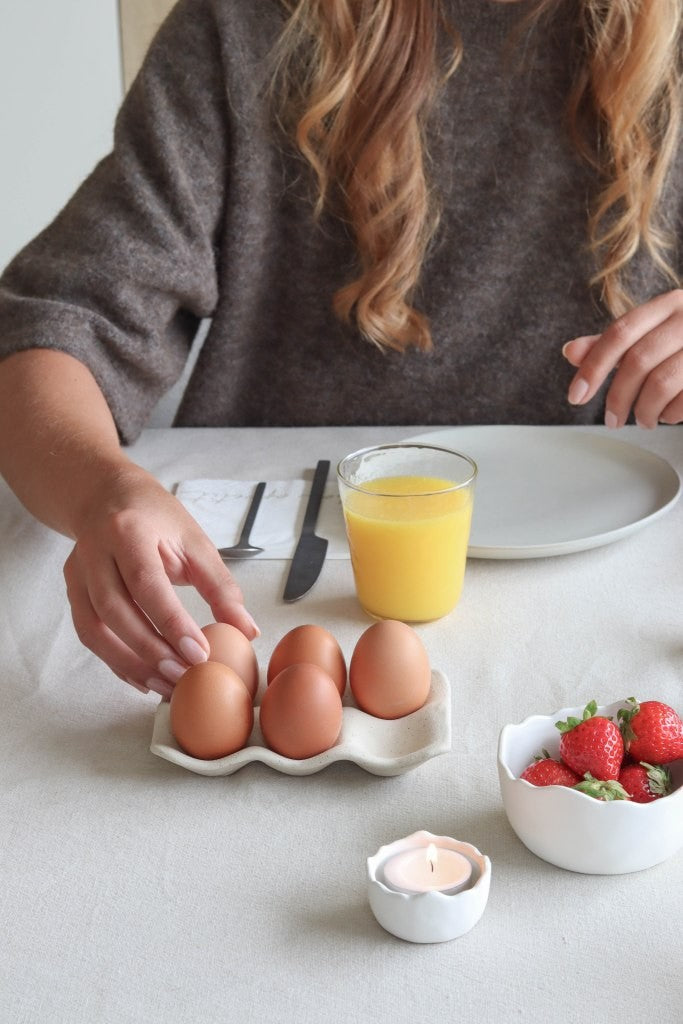 Eierhouder-naturel gespikkeld