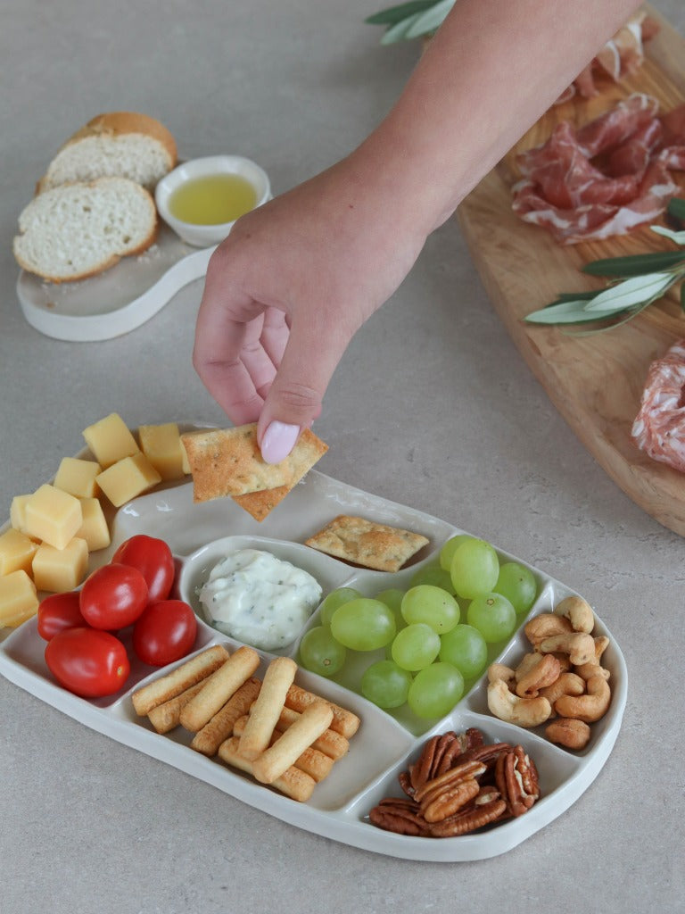 Serveerbord Keramisch Senna L-naturel