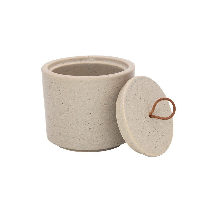 Voorraadpot Silke L 12x10cm-taupe