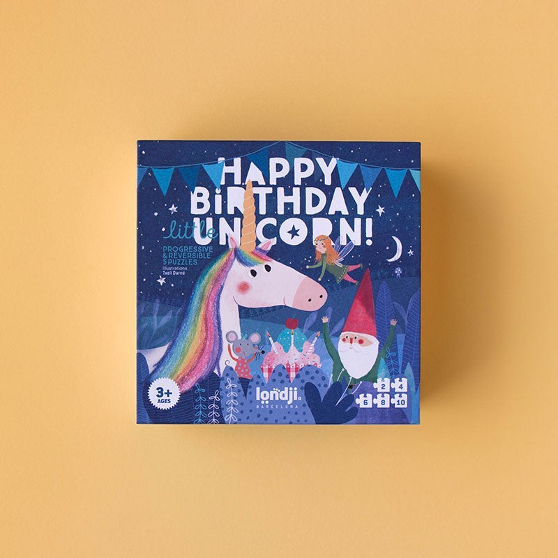 Puzzel 3+jaar HAPPY BIRTHDAY UNICORN!-10pcs