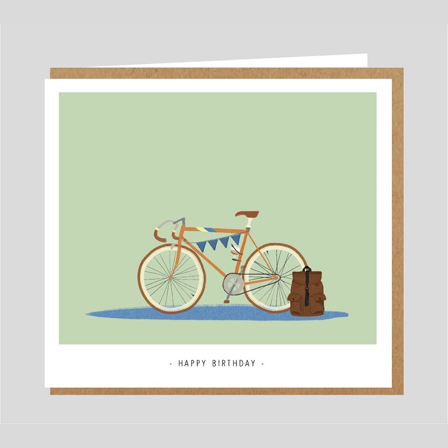 Wenskaart-Keep rollin' Happy Birthday