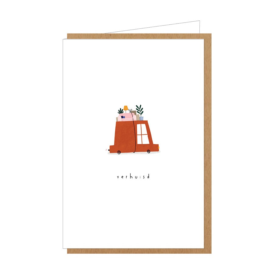 Wenskaart-Verhuisd (auto)