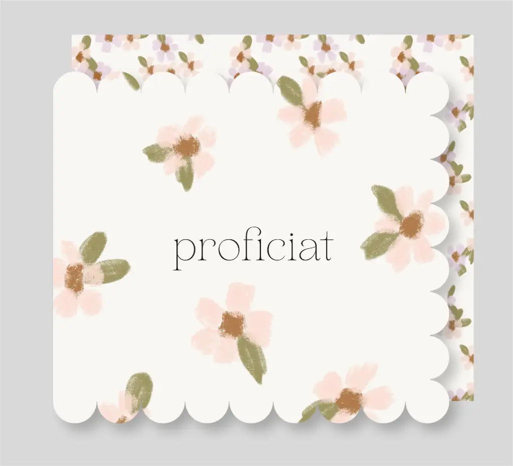 Wenskaart-Proficiat (bloemen)