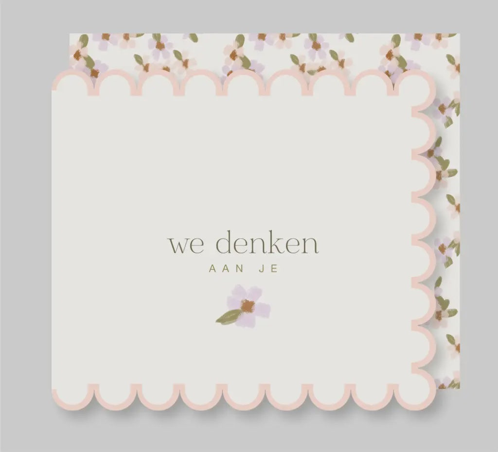Wenskaart-We denken aan je