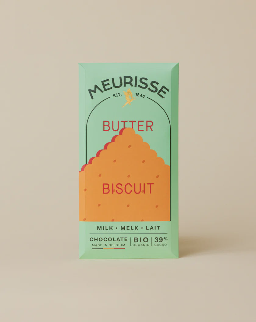 Meurisse Milk Chocolate with Butter Biscuit-100gr