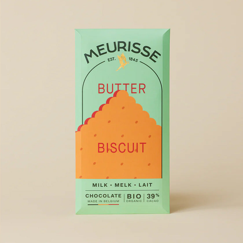 Meurisse Milk Chocolate with Butter Biscuit-100gr