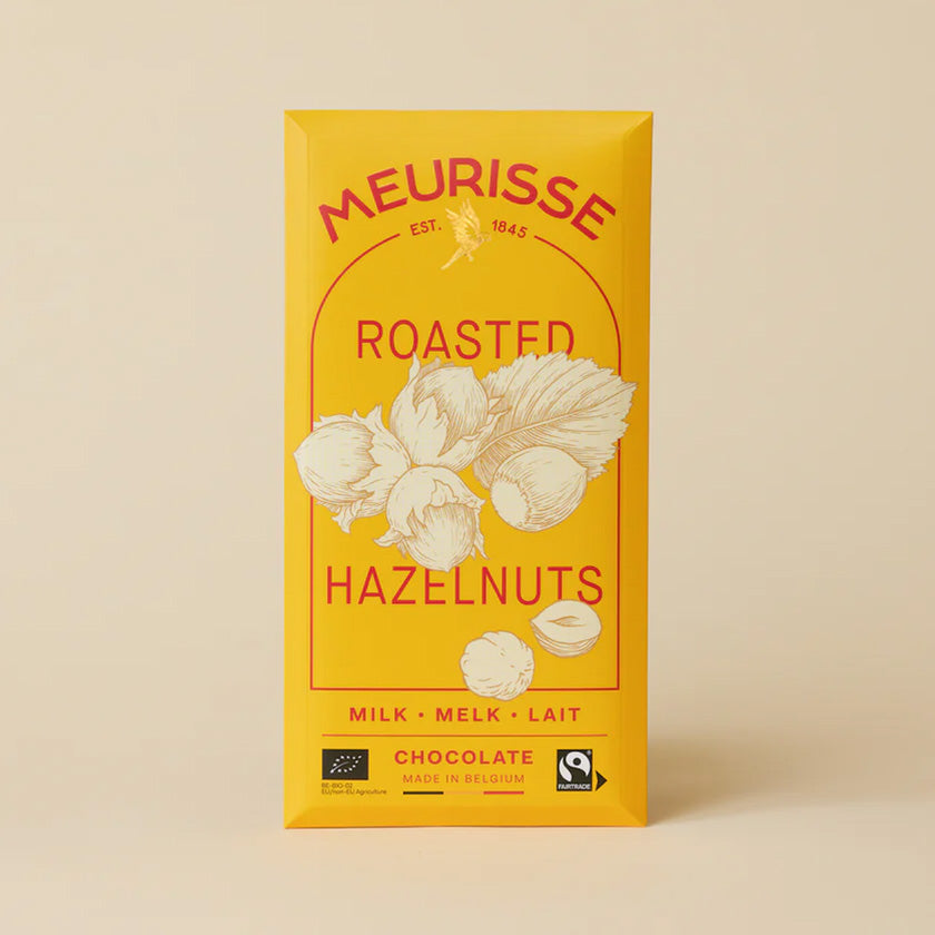 Meurisse Dark Chocolate with Roasted Hazelnuts-100gr