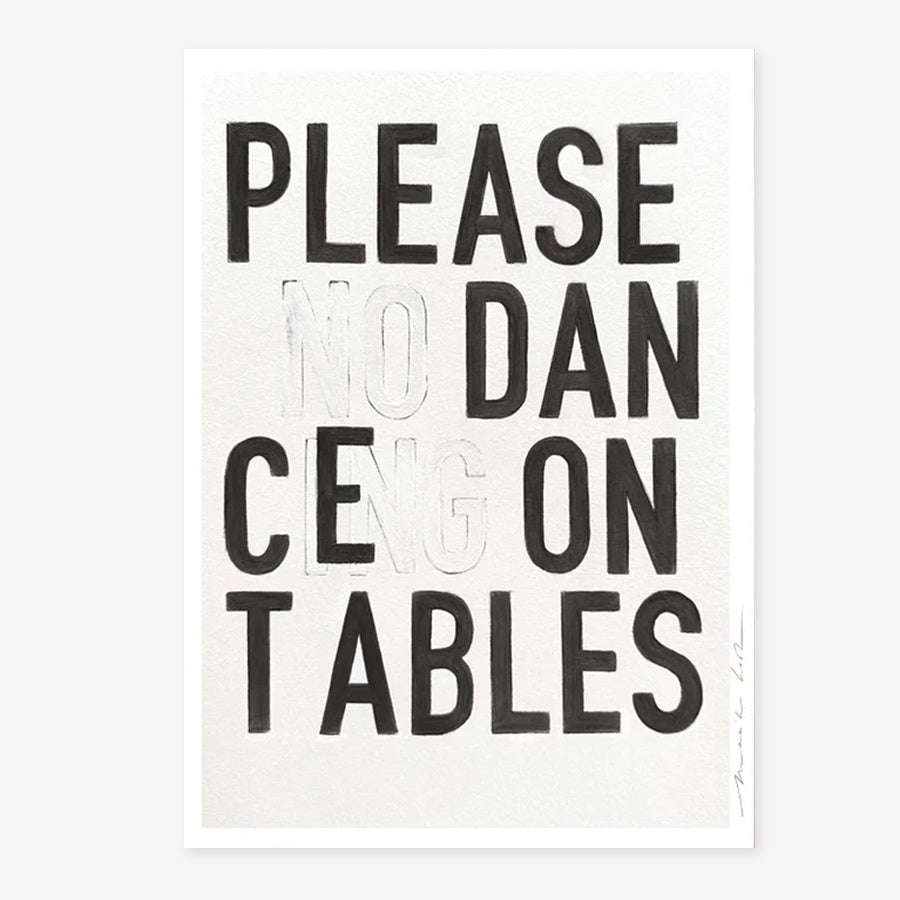 Art Print Poster 'Dance'-black