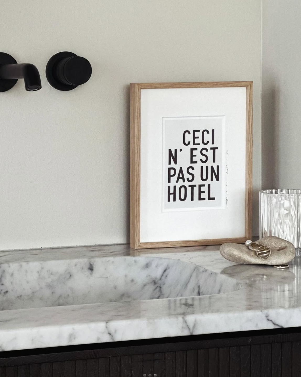Wenskaart 'Hotel' A6-black