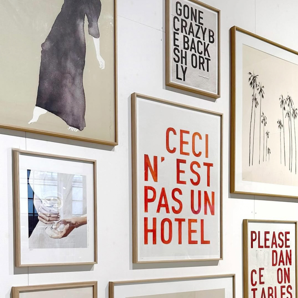 Art Print Poster 'Hotel'-orange