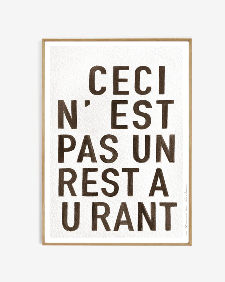 
                      
                        Art Print Poster 'Restaurant'-black
                      
                    