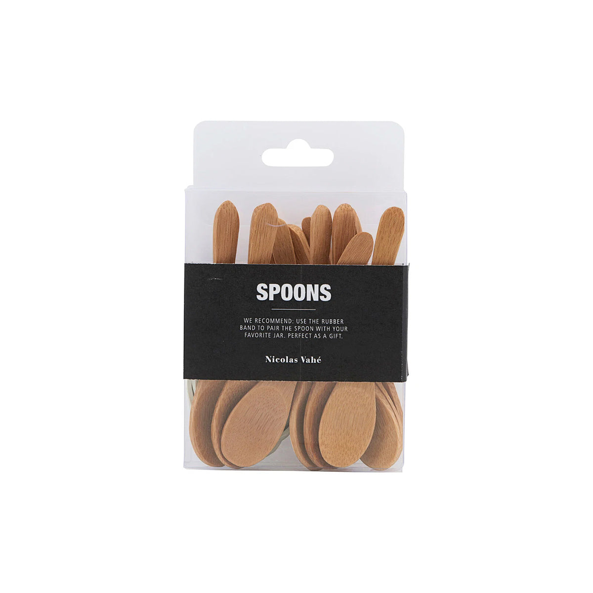 Bamboo spoon 12 stuks-naturel